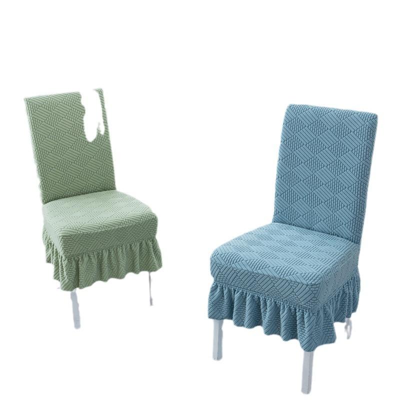 Household Chair Cover Cushion Backrest Integrated Dining Chair Cover Universal Bench Cover Seat Cover Elastic Dining Table Chair Cover