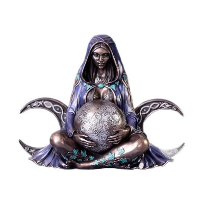 Mutter Erde Göttin Statue Harz Handbemalt Gaia Göttin Skulptur Ornament Heimdekoration