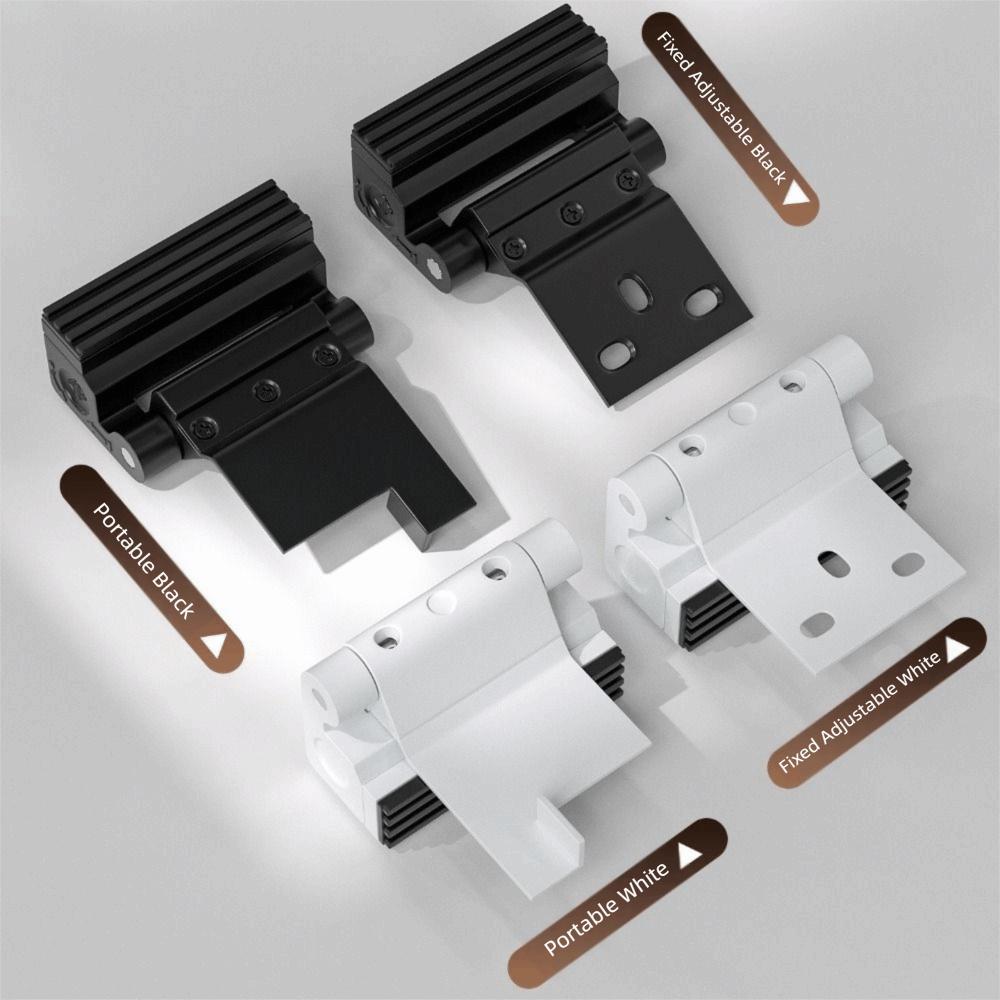 Durable Aluminum Alloy Door Lock Reinforcement Heavy Duty Adjustable Knob Anti-Theft Door Lock Punch-Free Security Clasp Hotel