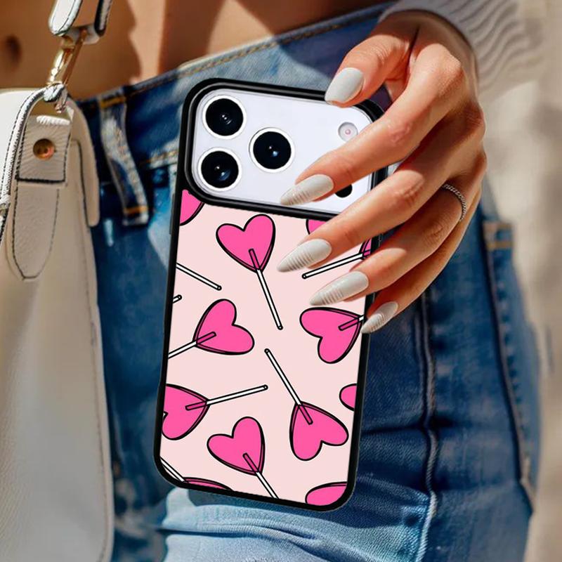 Red Lollipops Phone Case For iPhone 17 Air 14 15 13 12 Max Cover For Apple 16e 11 Pro Max Plus Coque