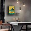 Vintage Metal Shark Sign 20x30cm Retro Garage Bar Home Decor