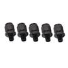 5 Pcs Adapter Fitting Aluminium Alloy 6AN Female Thread To 18 NPT Male Thread Swivel Adapter