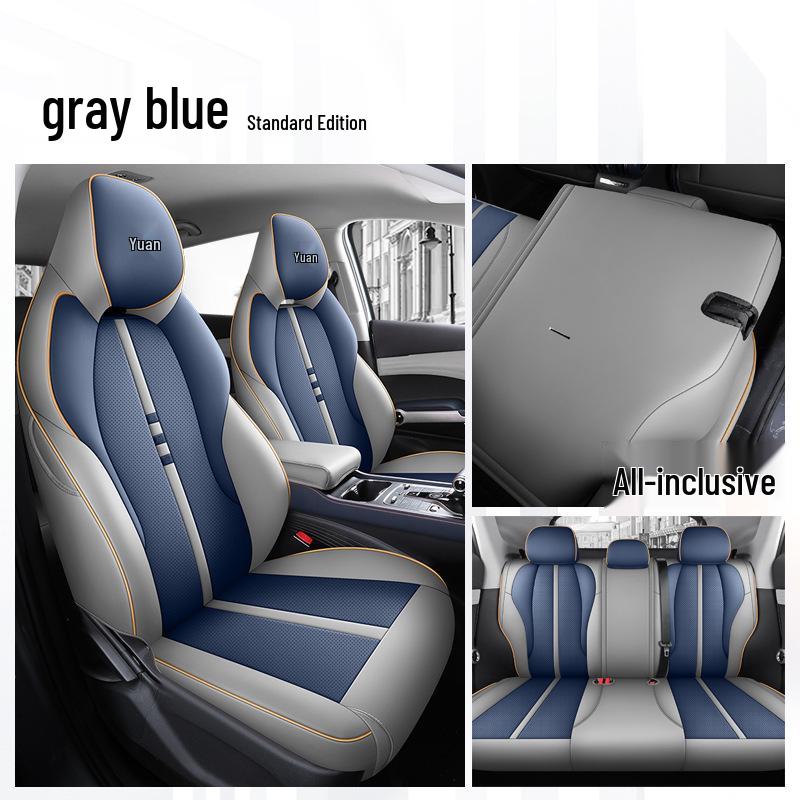 BYD Yuan Plus Universal Car Seat Cover - Four Seasons Breathable Leather Full Surround Cushion