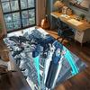 Gamer Room Gundam Rug Non Slip Washable Large Area Carpet Bedroom Floor Mat