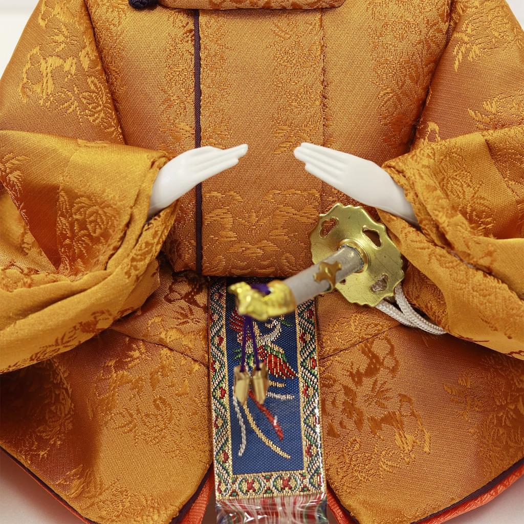 Hina Hina Crown Flat Crown Width 75 X Depth 40 X Height Costume Clothes Yellow Oak Dye Dolls, Dolls, Decoration, Decoration, Decoration, 42.5cm,