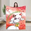 Cartoon D-Diddl Rat Cute Blanket Flannel Decoration  Breathable Super Warm Throw Blankets for Home Bedroom Bedspread