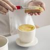 Porcelain Butter Crock Modern Round Butter Ceramic Bell Style Butter Jar Butter Dish With Lid Ceramic Bell Style Butter Jar
