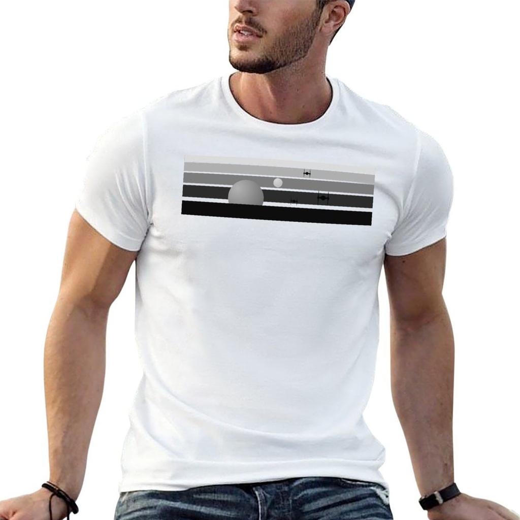 SUNSET BLACK AND WHITE T-Shirt T Shirt Man Designer T Shirt Man Cotton Funny T Shirts Man T-shi
