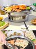 Hearthside Tea Brewing Korean-style Portable BBQ Charcoal Grill - Round Outdoor Household Stove