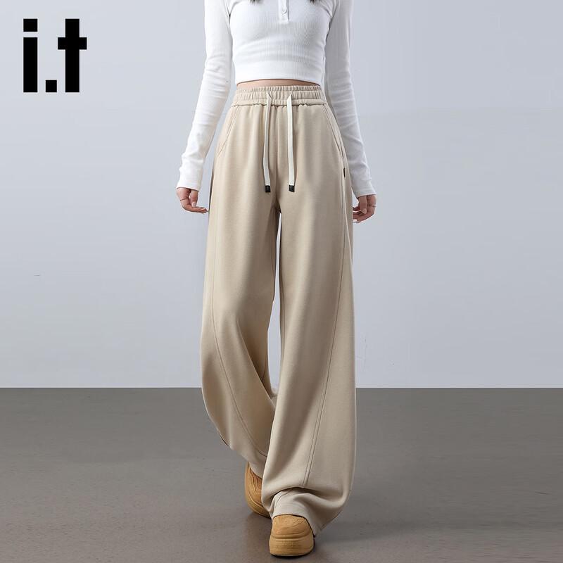 

Женские спортивные брюки с высокой посадкой, на кулиске, с широкими штанинами XL