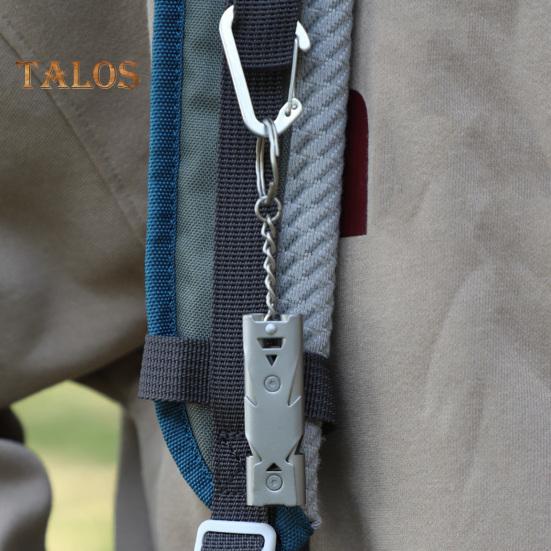 Double Tube Survival Whistle 150dB High Decibel Heavy Duty Stainless Steel Portable Travel Mini Camping Hunting Hiking Outdoor Emergency Whistle