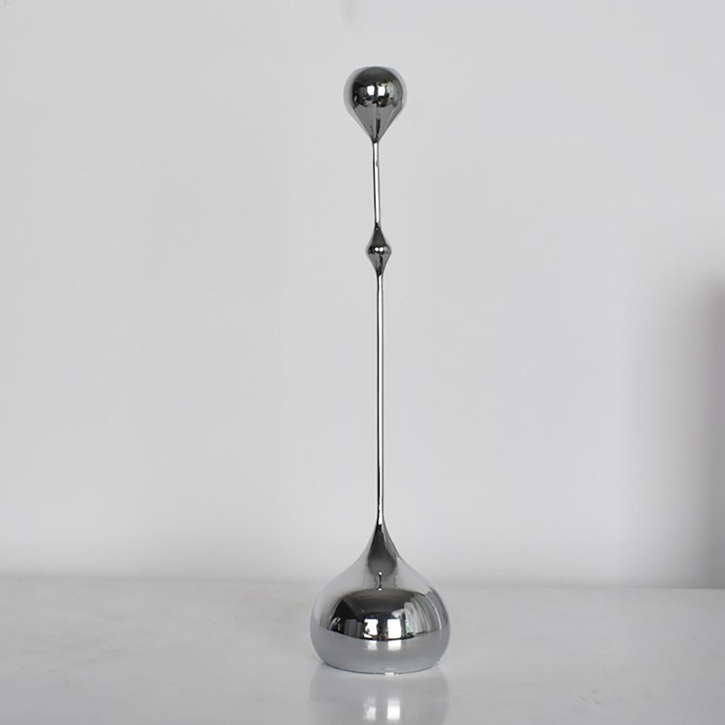 Candle Holder Ornament Stainless Steel Candlestick Holder Household Desktop Sculpture Decoration