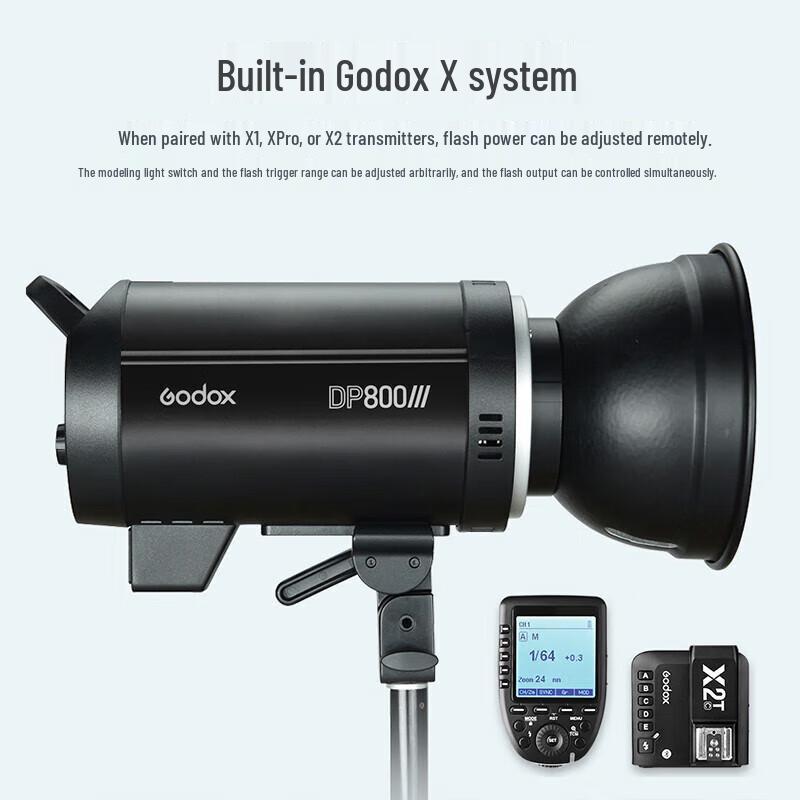 Godox DP800III-V Studio Flash with LED Modeling Lamp