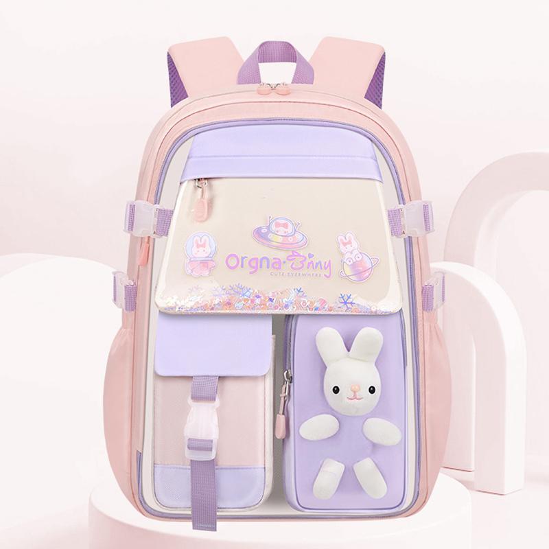 Elementary School Backpack for Grades 3-6 Ergonomic Waterproof Lightweight Schoolbag Multi-functional Refrigerator-style Student Backpack