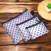 Portable Mesh Cosmetic Bag - Heart Design, Small Size for Lipstick and Cards