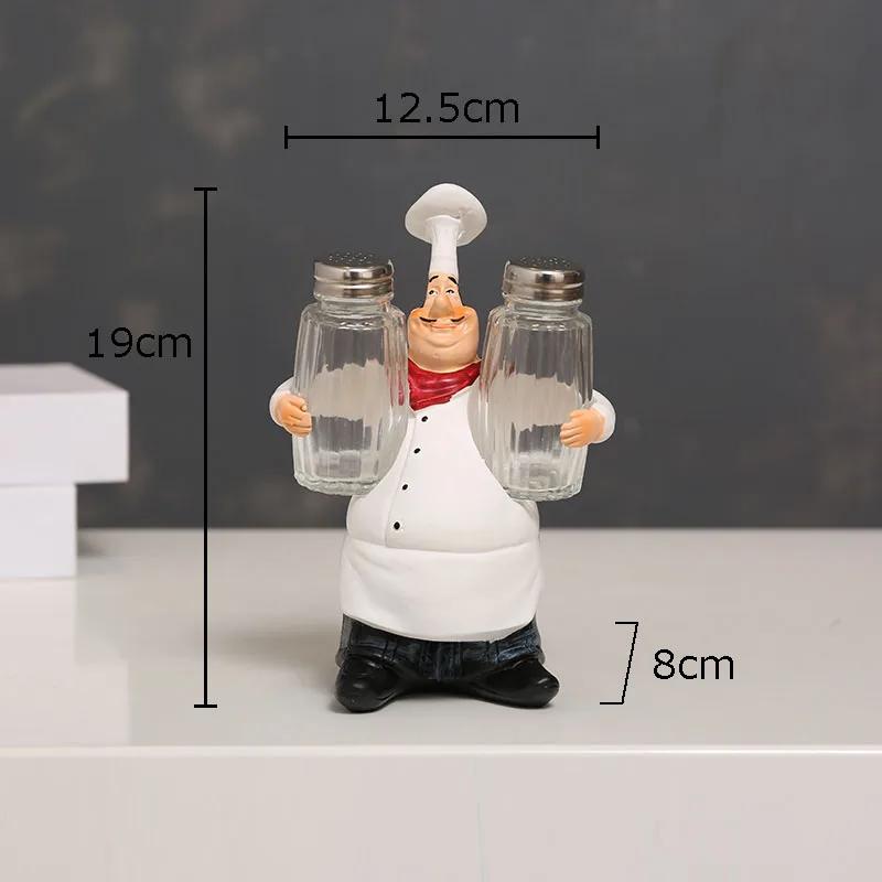 Bearded Chefs Creative Figures Statue Desk Decoration Professional Chef Character Resin Sculpture Ornaments Modern Home Decor