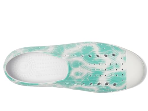 Native Shoes Jefferson Bloom Print Water Shoes, Shell White/Shell White/Ocean Waves, Size 24.5 cm D