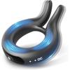 Silicone Rechargeable Vibration Cock Ring with Remote Control for Enhanced Male Performance