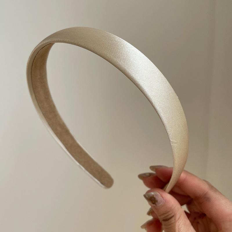 Französisches Retro-Stirnband aus Seide: Elegantes einfarbiges Damen-Haar-Accessoire