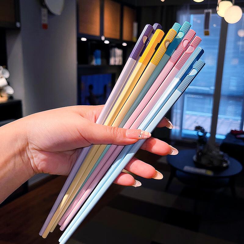 Colorful Heart Cartoon Alloy Chopsticks
