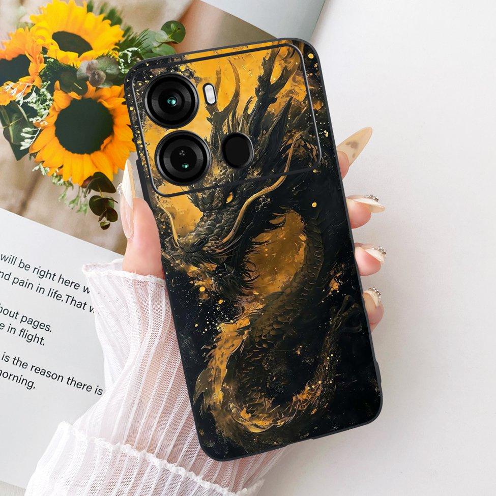 Coque Pour ITEL P40 Housse P662L Silicone Chat Mignon Mode Drôle Peinte Funda Pour P40 ITEL P 40 Coque de Téléphone