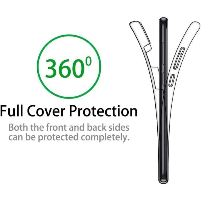 Coque - LittleMonkey - Samsung Galaxy S9+ Plus - Protection intégrale 360° - Silicone - Transparent
