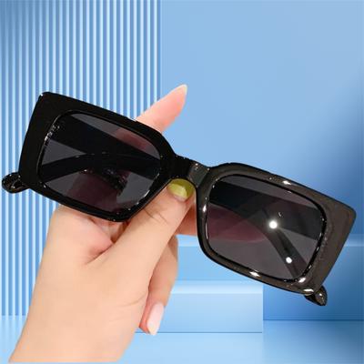 Vintage Square Sunglasses Retro Women'S Leopard Sun Glasses Female Fashion Gradient Rectangle Shades
