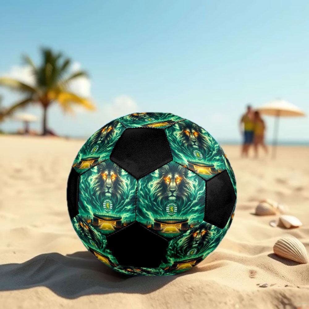 1pc Sporting CP Soccer Ball Size 5 Indoor Soccer Ball Fashion Colorful Backyard Game - Great For Sports Fans Gift HE56