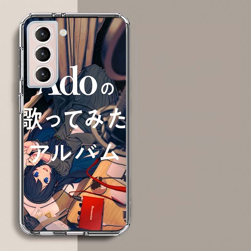 Ado Album Kyogen Phone Case For Samsung Galaxy S25 Edge S24 S23 FE S21 S20 S10 Plus S22 S26 Ultra Cover Clear Cases TPU Capa She