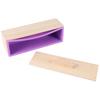 A74E-Rechteckige Holzseifenform mit Silikon-Einlageabdeckung Kastenformwerkzeug für Seife und Kerze DIY 1200G Formherstellungswerkzeug