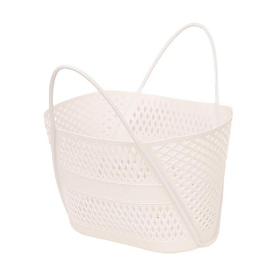Shower Caddy Basket, Thickened PP Sturdy Organizer, with Reinforced Soft Handle, Quick-Dry Drainage Hole Design Basket, for Bathroom Kitchen Balcony