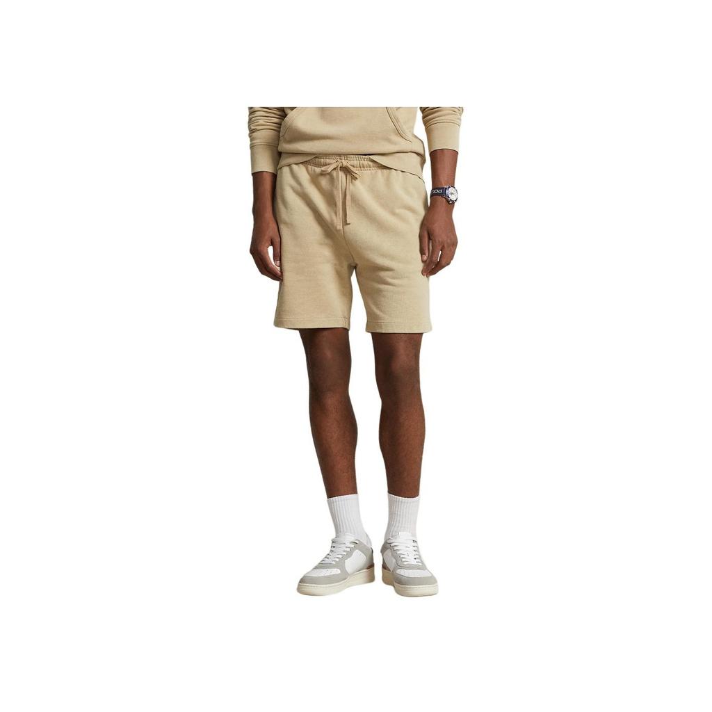 Polo Ralph Lauren Ss24 Solid Color Logo Embroidered Straight Leg Casual Shorts Men shorts Beach-Beige MNPOSHO1BQ20274-250