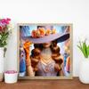 Disney Princess Retro Urban Top Hat 5D Diamond Painting Full of Diamonds DIY Handmade Diamond Painting Light Luxury Decorative Painting Kit