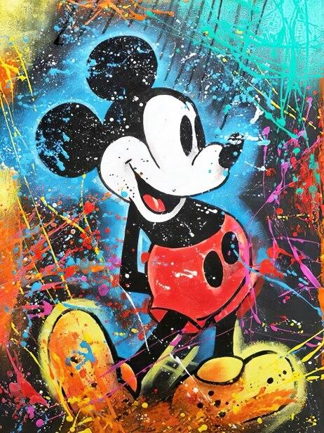 

Алмазная живопись Дисней Микки Маус Полная круглая мозаика Мультфильм Новинки Детские подарки 30x40 Full Round 30X40cm