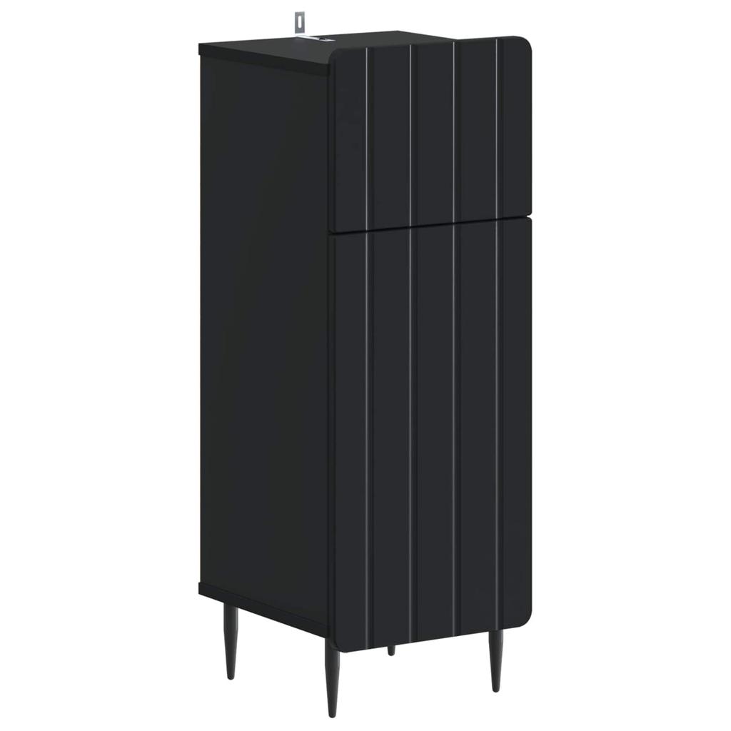 3 Piece Bathroom Cabinet System ZWOLLE Black