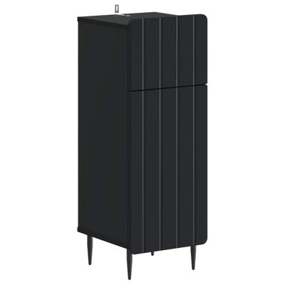 Bathroom Storage Cabinet ZWOLLE Black