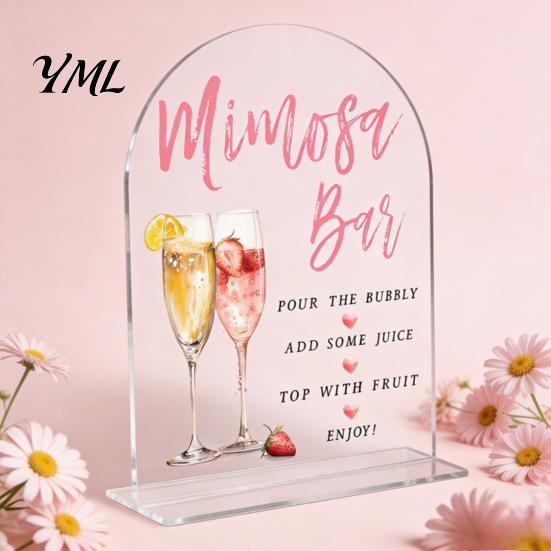 Clear Table Place Cards Arch Wedding Numbers, 1-10 with Stands, Acrylic Settings Signs for Receptions, Parties, Anniversaries, Events Banquet Displays