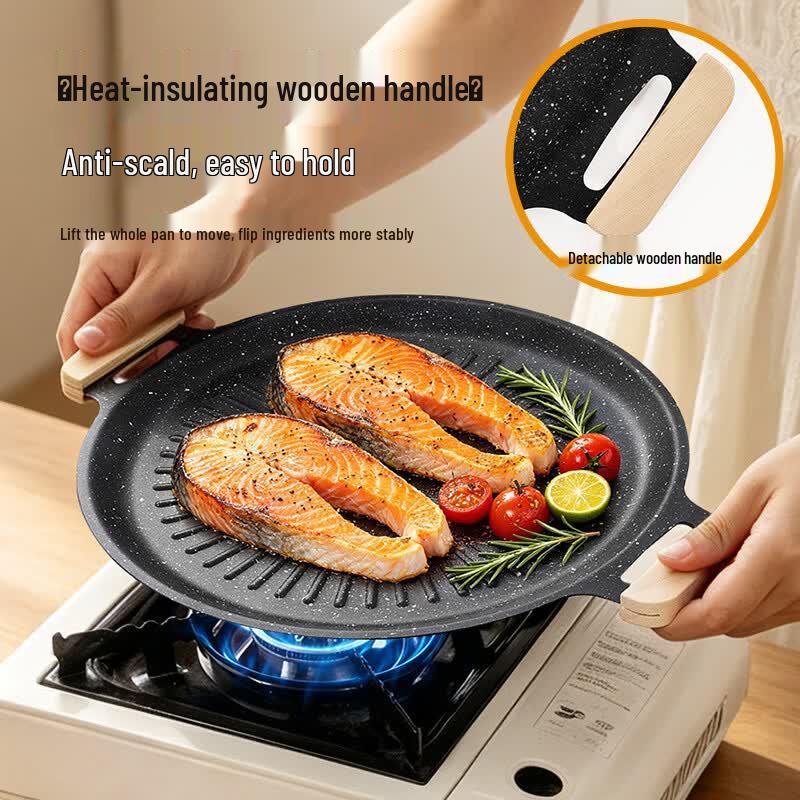 Suncojia Portable Non-Stick BBQ Grill Pan