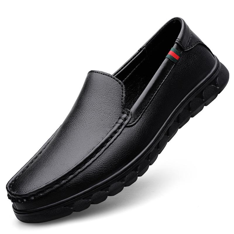 

Популярные мужские повседневные туфли из коровьей кожи первого слоя, кожаные туфли из натуральной кожи, туфли Doudou, мужские туфли, туфли с одной педалью, ленивые туфли для вождения 45