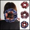 White Fang Scrunchie Hair Hair Hair Hair AZ554 Accessory, Tie, Ornament, Arrangement, Cute, Stylish, Women's, (Blue)