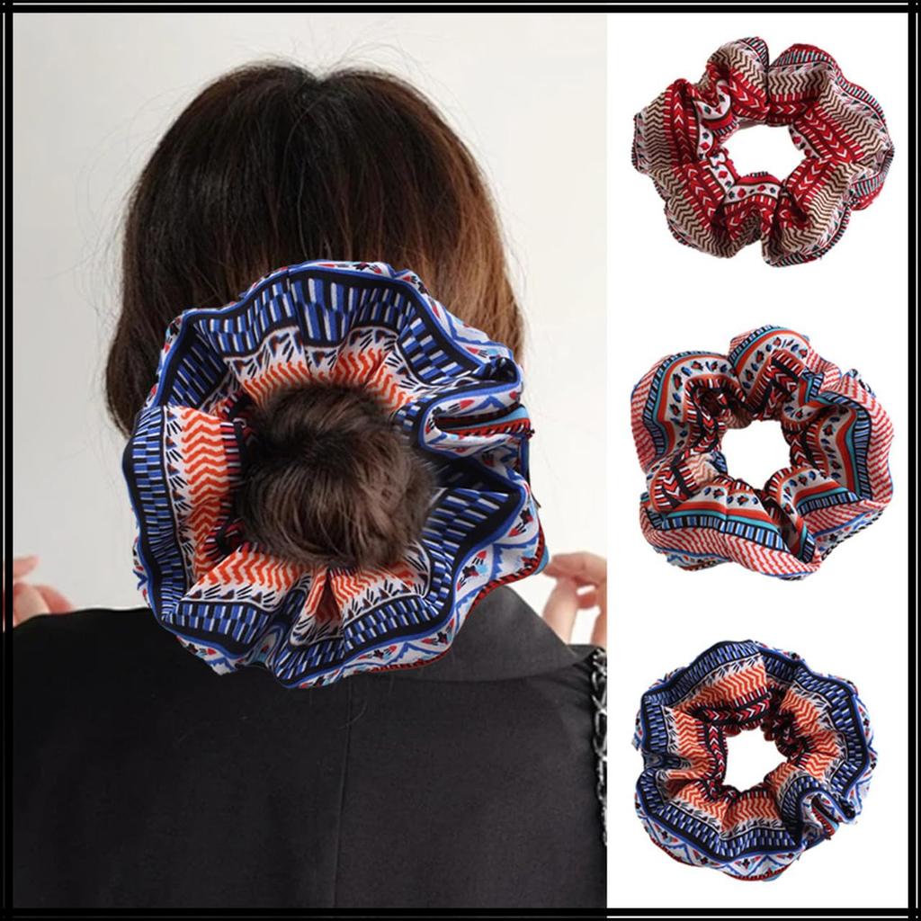 White Fang Scrunchie Hair Hair Hair Hair AZ554 Accessory, Tie, Ornament, Arrangement, Cute, Stylish, Women's, (Blue)