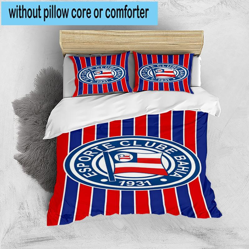 3PCS Football Club Emblem 3pcs Bedding,Including 3PCS Duvet Cover And 2pcs Pillowcases Perfect for Christmas,Ideal for Bedroom, Dormitory