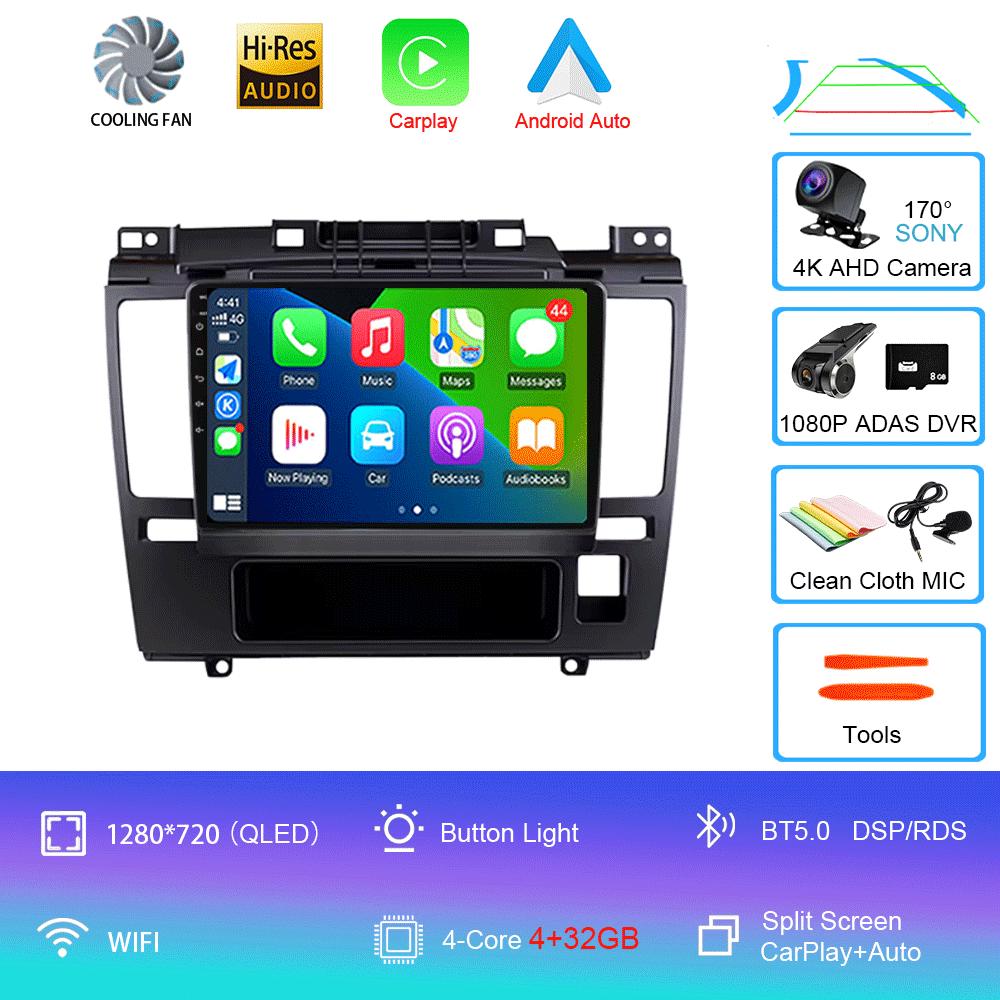 Android 14 Car Radio For Nissan Tiida 2005-2010 Multimedia Video Player Stereo GPS Navigation Carplay Andorid Auto 5G WIFI DSP