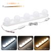 Tomshine Actress LED Mirror Lighting 5 LED Adjustable No Holes Hollywood USB Charging Cable Easy for Beauty and Bathrooms Light, Light, 3-Color +