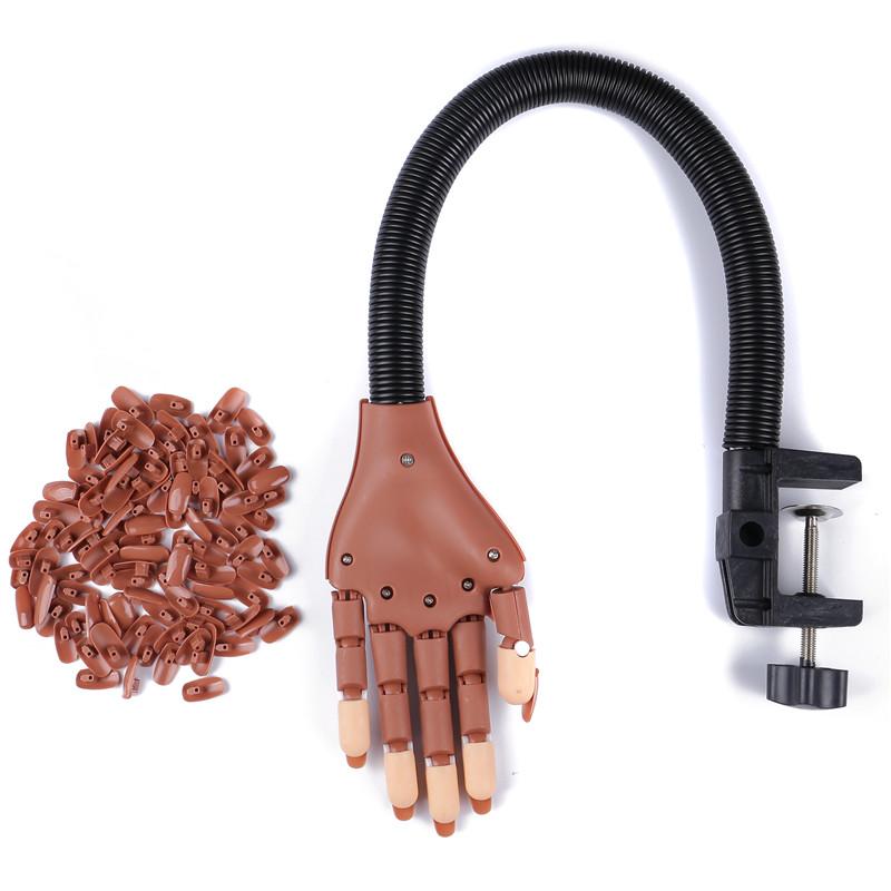 

Руки для практики ногтей, искусственные руки, дисплей для ногтей, руки, гибкое позиционирование, 100 ногтей