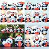 Unique Pvc Panda Series Ornament Perfect For Festive Cake Decorations And Whimsical Room Accessories Gifts