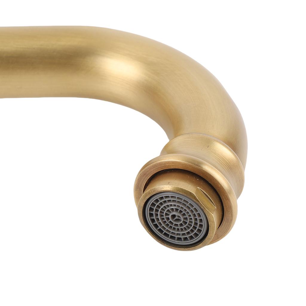 Torneira de Água Quente e Fria para Lavatório de Banheiro Torneira Elegante Fácil de Limpar Monocomando à Prova de Vazamento de Cobre para Banheiro