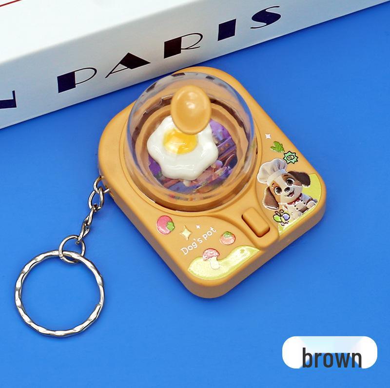 Mini Cartoon Egg Flipper Keychain - Fun Stress Relief Toy & Pendant Accessory for Kids