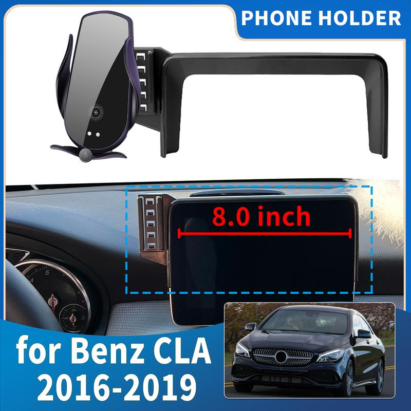 fit for Mercedes-Benz CLA 2016 2017 2018 C117 (8.0in) Integrated Screen Mount Phone Holder Mount Car accessoires