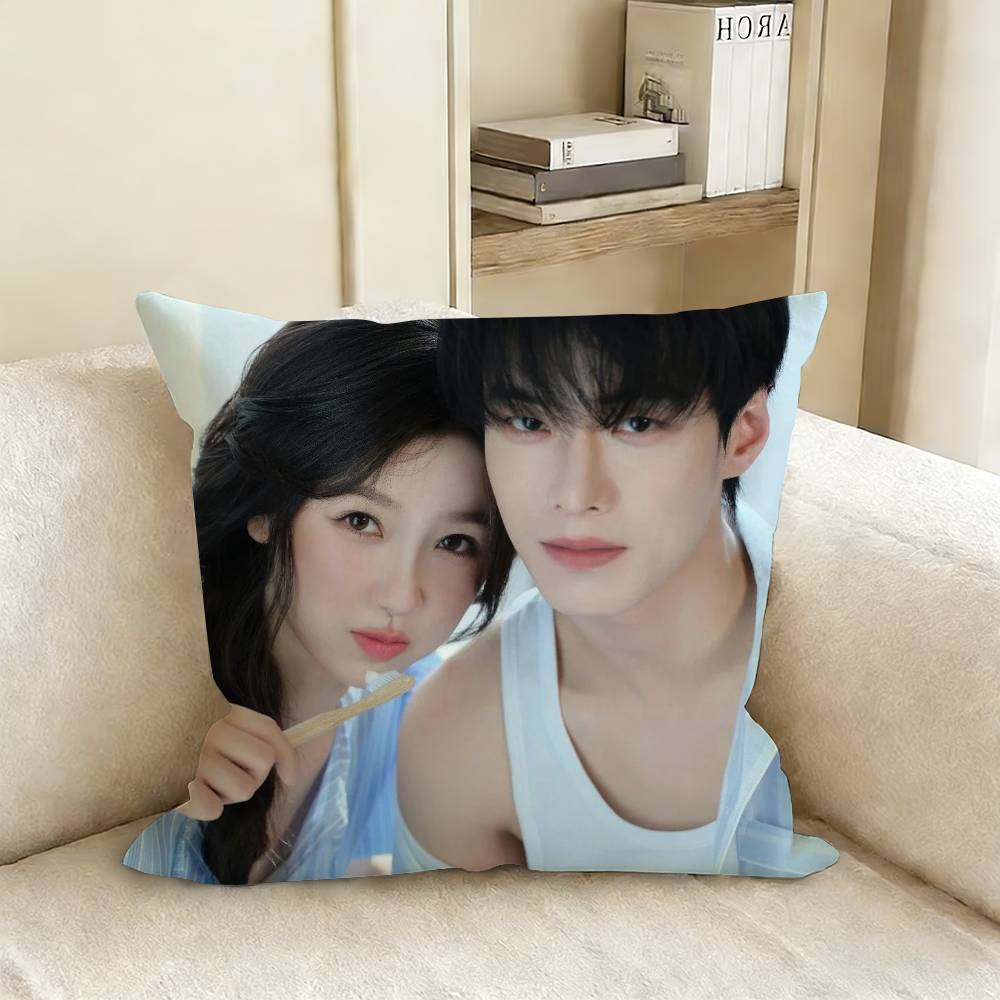 Speed and Love Jin Zhao Jiang Mu Esther He Yu Pillow Case Living Room Sofa Cushion Cover Suitable For Home Room Decoration